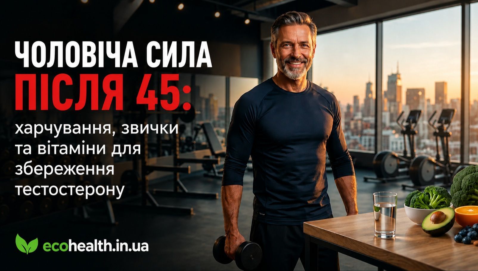 Чоловіча сила після 45: харчування, звички та вітаміни для збереження тестостерону