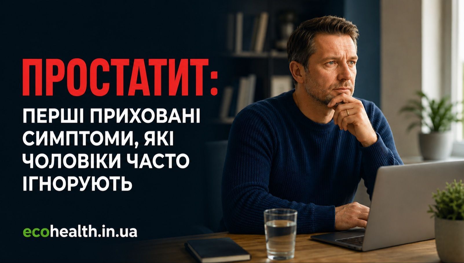 Простатит: перші приховані симптоми, які чоловіки часто ігнорують